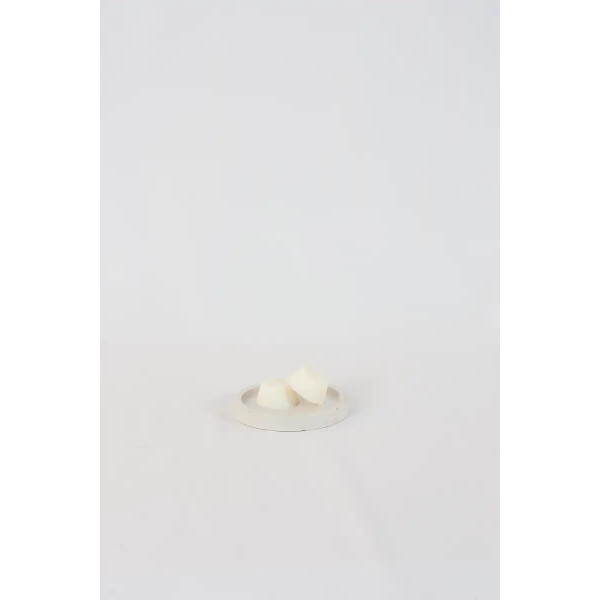 Soucoupe ronde en béton - couleur blanche